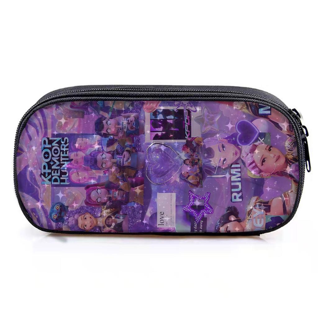 Huntrix Kpop Digital Printing Pencil Case Witch Hunter School Student Pencil Stationery Case