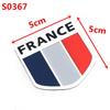 3D Aluminium Auto Emblem Frankreich Karte Nationalflagge Grille Abzeichen JDM Aufkleber Motorrad Aufkleber