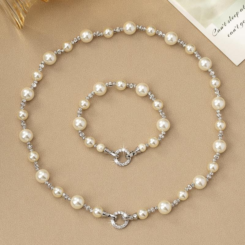 911 Silver Gypsy Pearl Necklace Accessories Women's Summer Premium Sweater Chain Light Luxury Neck Chain Collarbone Chain