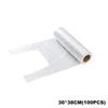 50/100 Pcs Transparent Roll Fresh-Keeping Plastic Bags Of Vacuum Food Saver Bag 3 Sizes Portable Food Storage Bags With Handle