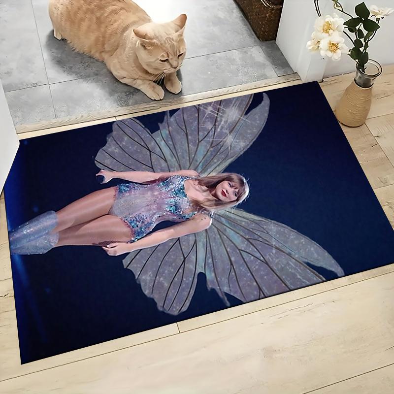 Fairy Wings Fashion Show Carpet Rug Soft Washable Antislip Home Living Room Sofa Mats Personalized Christmas Rug