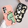 Soft Phone Cover Case for Samsung Galaxy S22 Ultra S23 Plus S24 A26 A25 S25 S20 FE S21 A55 A34 A36 A24 A35 A54 Cartoon Dinosaur