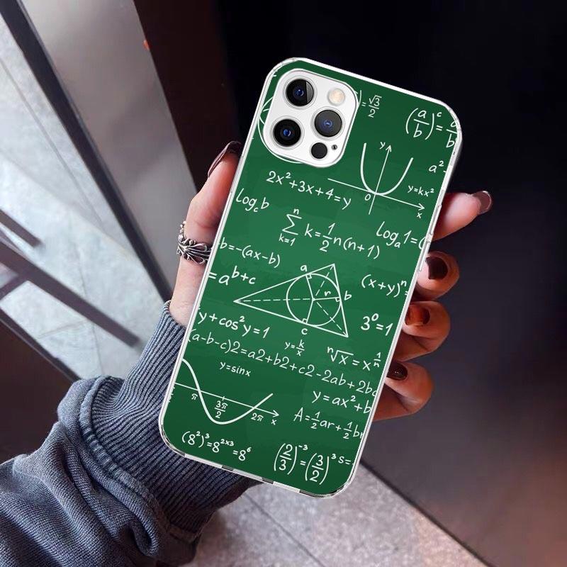 Physics Chemical Mathematics Phone Case For iPhone 17 Air 11 13 Mini 14 15 Plus 16 12 Pro Max 16E SE 7 8 Pattern Soft TPU Back C