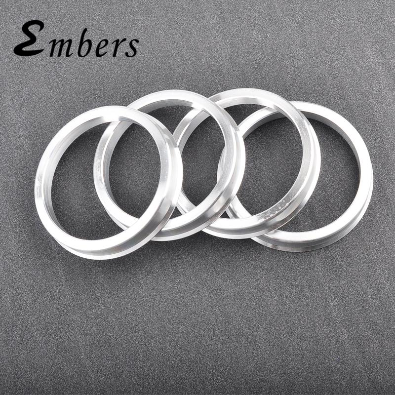 Aluminum Alloy 4PCS Wheel Hub Center Ring Car Wheel Bore 67.1-54.1,67.1-56.1,67.1-57.1,67.1-60.1,67.1-65.1,67.1-66.6