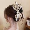 Trendy Large Polka Dot Bow Hair Clip For Women Girls Elegant Shark Clip  Hair Accessories Temperament Hair Claw Gifts