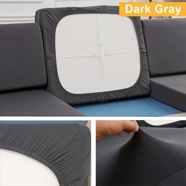 Plain Color Stretch Sofa Seat Cushion Cover For Living Room Elastic Furniture Protector Couch Chaise Longue Sofa Seat Slipcover