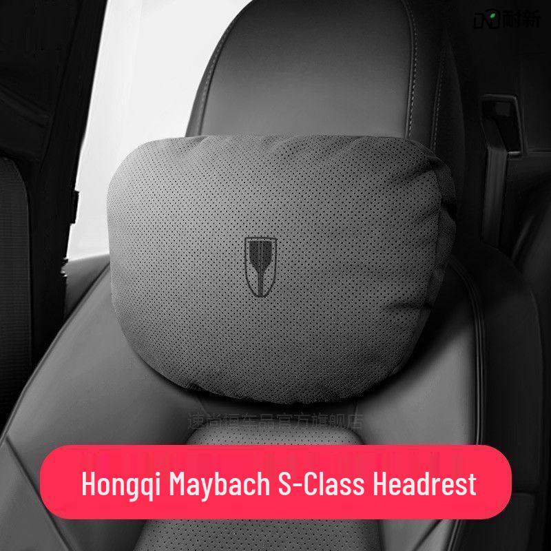 Suede Neck and Lumbar Support Pillows for Hongqi HS5/H5/HS7/H7/H9