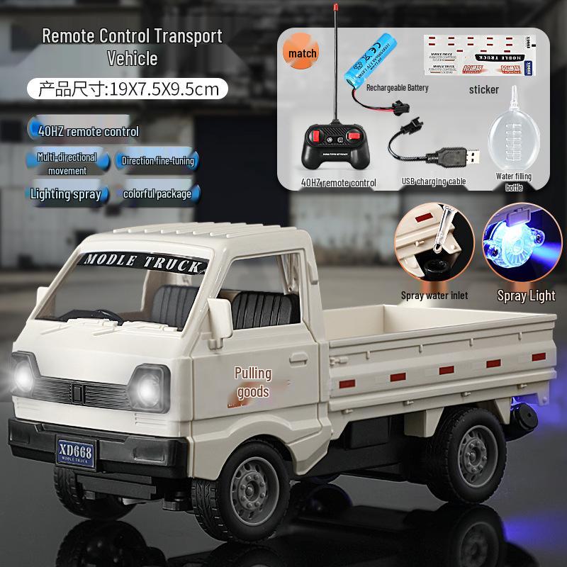Cross1: 1:16 Remote Control Liuzhou Truck Model with Spray Feature - Children's Toy