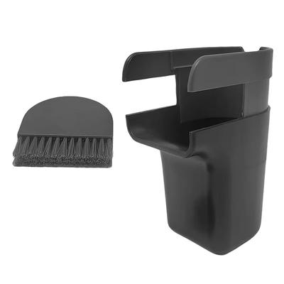 Creative Two-In-One Desktop Hanging Trash Can With Broom And Lid, Adjustable Countertop, For Home And Office Storage Containers