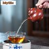 210ml Autentiska Yixing Lila Lerkannor Handgjord Pan Pot Råmalm Dahongpao Lera Vattenkokare Med Sil Zisha Teset Ornament