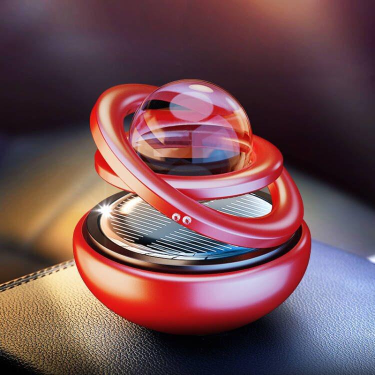 Interstellar Rotating Solar Car Air Freshener - Safe, Fragrant Ornament for Your Journey
