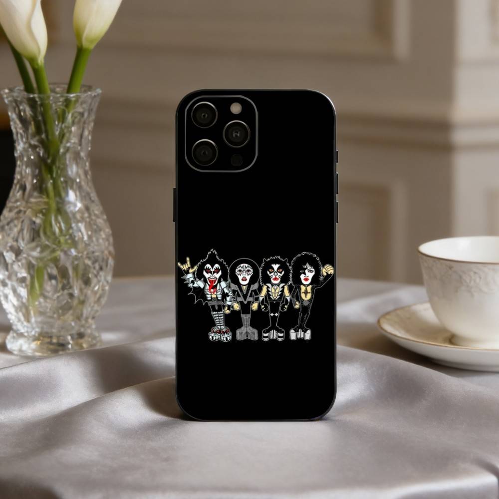 

Чехол для телефона Hard-rock группы K-Kiss-S, силиконовый, мягкий, для IPhone 17pro 16 15 14 13 12 11 X XR Plus Pro Max Plus iPhone14