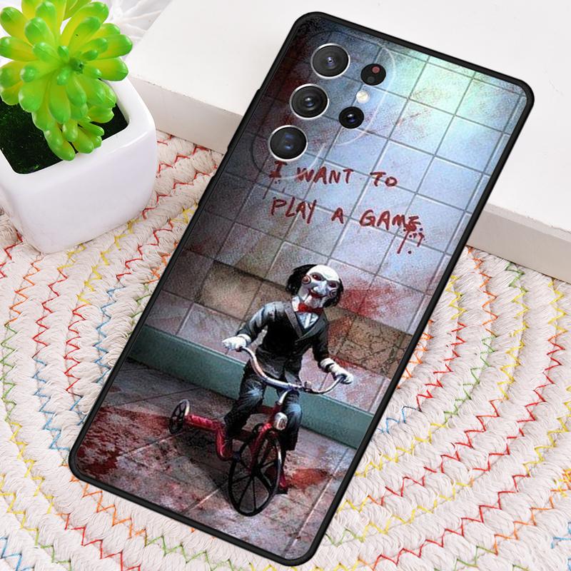 Jigsaw Saw Silicone Phone Case For Samsung Galaxy note 10 pro S26 S25 S24 S23 S22 S21 Plus S25Ultra Capa Cover