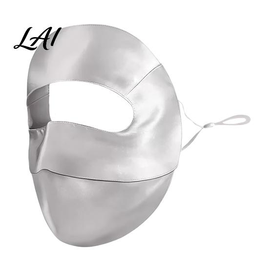 Outdoor Sports Face Guard Silk Full Mask for Women Breathable UV Protection Sun Shield Protective Veil Hiking with Adjustable Straps Running
