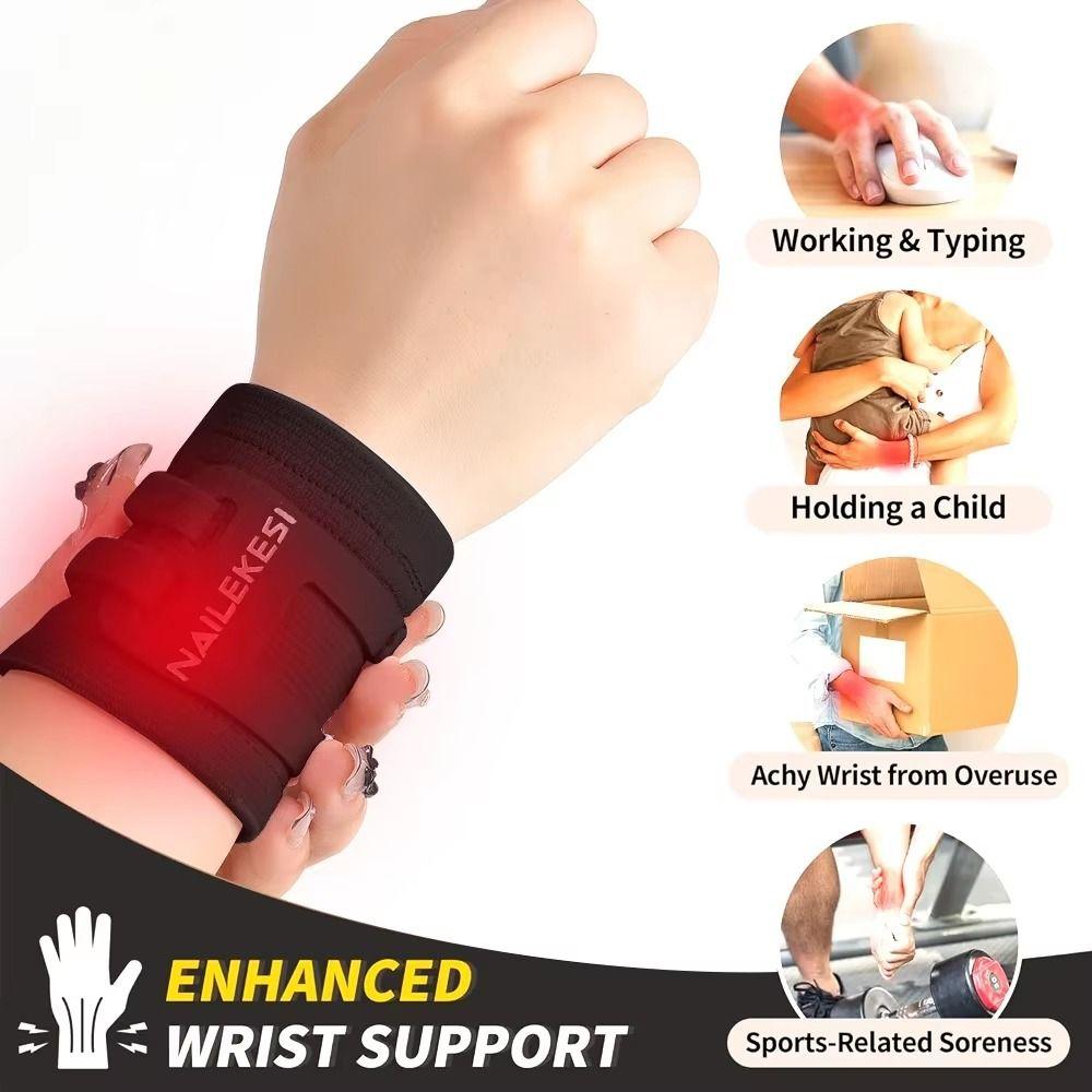 1pc Compression Wrist Support Straps High Elasticity Wristband  Workout Weightlifting