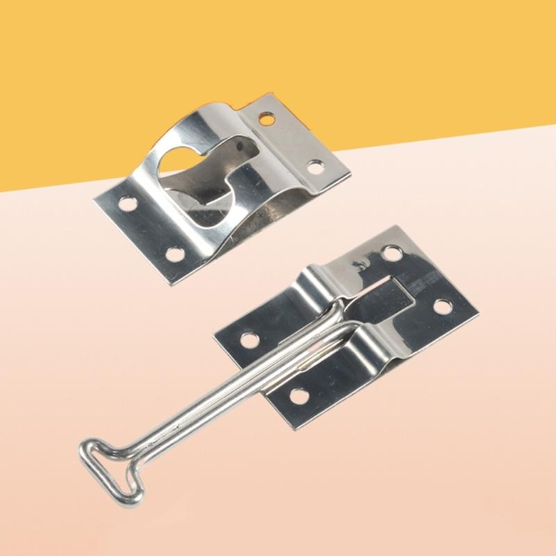 Stainless Steel RVs Door Holder Latches Catch for Trailer,Camper,Cargo,Truck 4" 6'' Door Catch Latches T-Style Holder