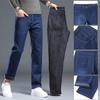 Afylln Denim Stretch Thermal Indigo Size W34 Men's Fleece-Lined Pants, Jeans, Pants, Blue,