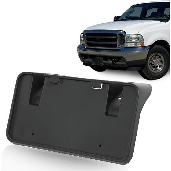 ALLGOOD Front License Plate Frame, Plate Tag Bracket Holder Compatible with Ford F250 F350 F450 F550 Super Duty 1999-2004/Fit Excursion