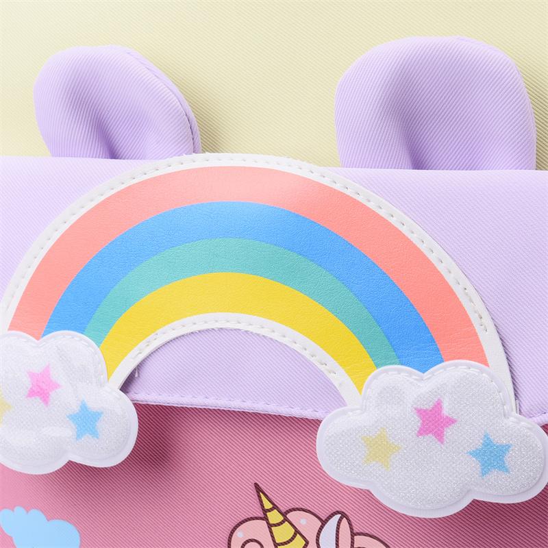 3 till 6 år gammal förskoleväska Regnbåge Tecknad ryggsäck Barnryggsäck