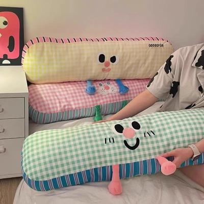 Washable Long Body Pillow for Side Sleepers, Bedroom Dormitory Cushion, Men's Backrest, Women's Leg Pillow