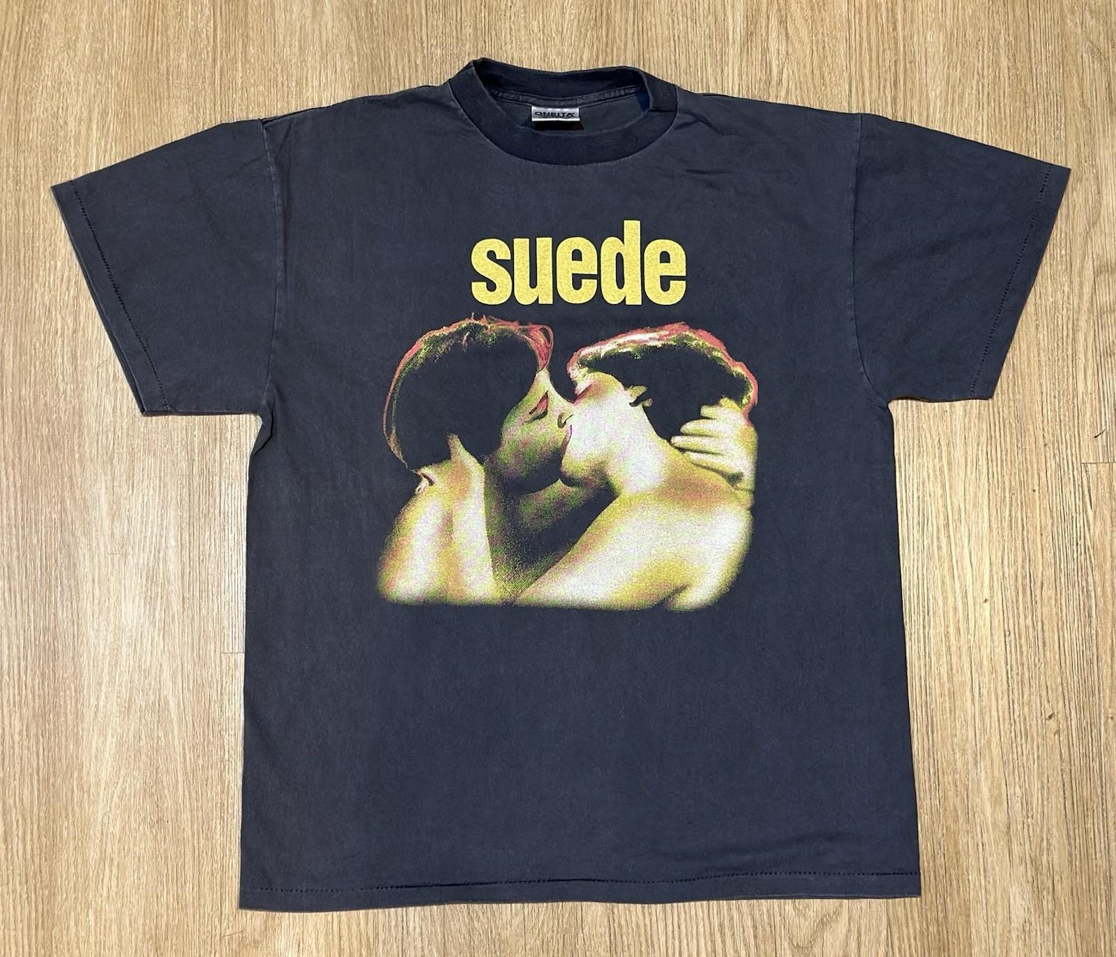 SUEDE vintage 1993 DEBUT ALBUM KISSING t shirt Unisex T-Shirt XXL