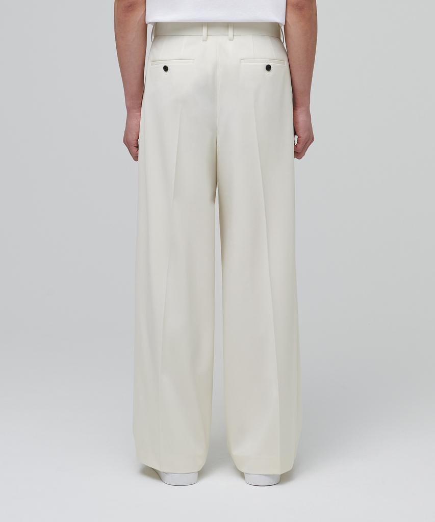 Musinsa Standard Super Wide Hidden Banding Slacks [Cream]