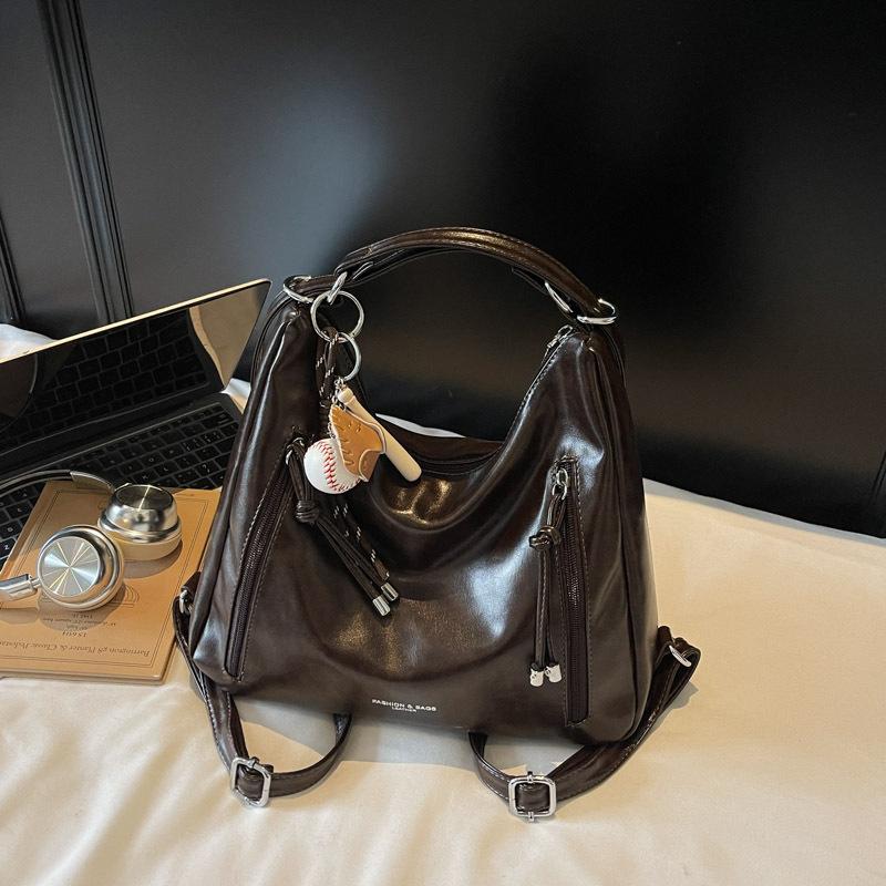 Premium sense 2025 new retro large-capacity bag casual shoulder commuting versatile tote bag messenger bag