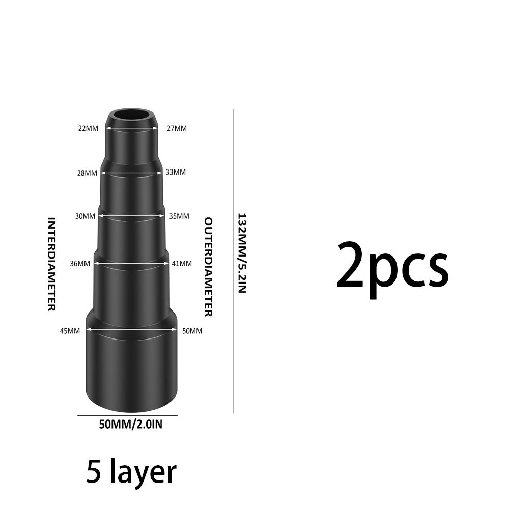 2/3/4/6PCS Vacuum Cleaner Adapter Durable Vacuum Hose Adapter Professional Extraction Hose Adaptor Replacement Reusable