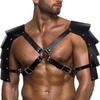 European Medieval Viking Men's Double Shoulder Armor Straps for Cosplay Role-Playing Stage Acts