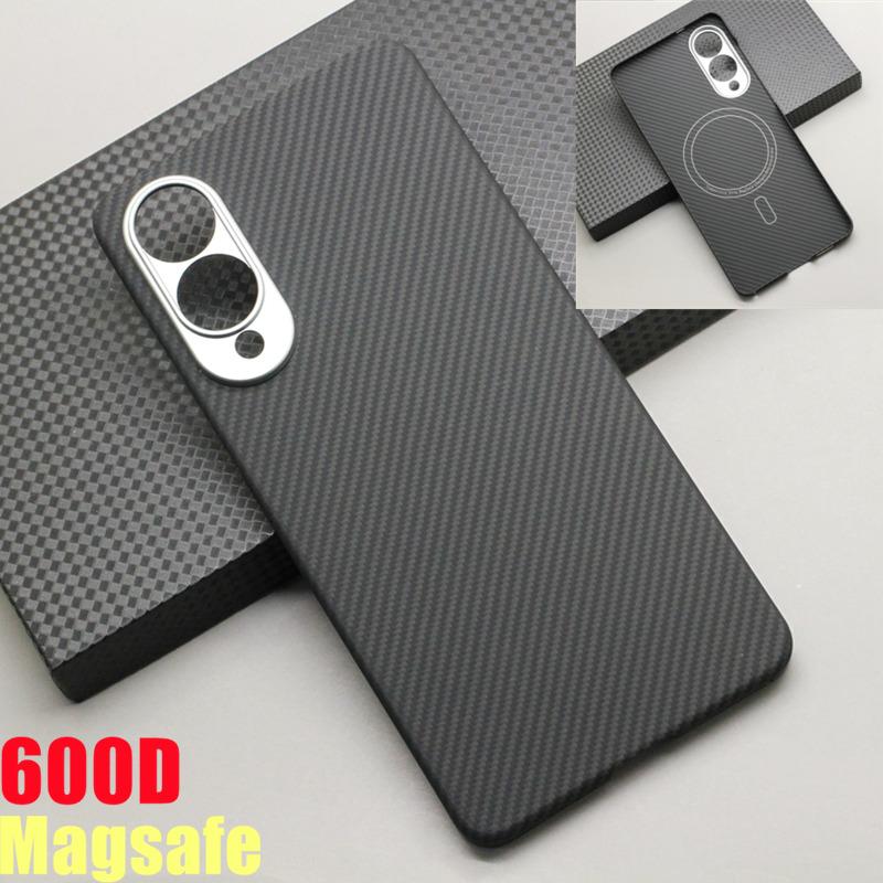 Magnetic Carbon Fiber Phone Case for Samsung Galaxy S25 Edge Magsafe Shockproof protect Cover Aramid Fiber Galaxy S25 Edge Magnetic Case