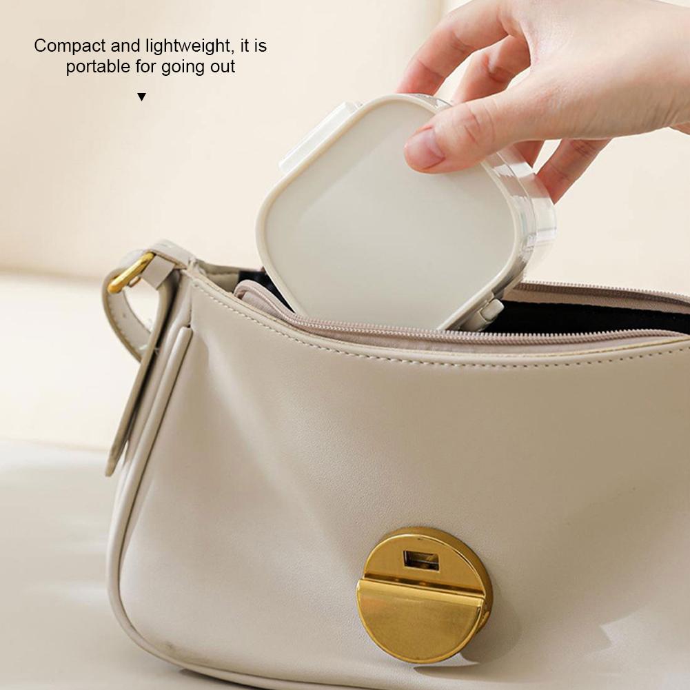 Multi Functional Denture Cleaning Box Portable Bathroom Washing Denture Cleaner Storage Box Denture Cleaning Soaking Box