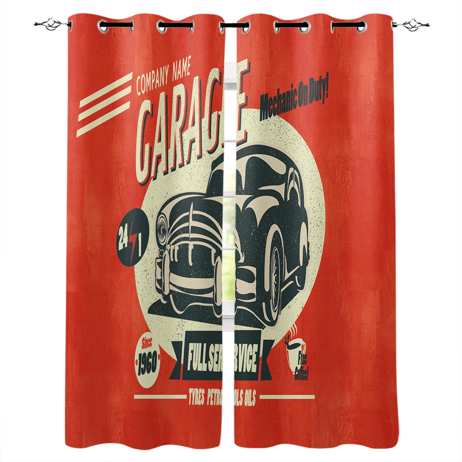 

Ферма Ретро Антикварные Автомобильные Плотные Шторы Для Гостиной Спальни Оконные Шторы Шторы Для Кухни W135 x H60cm
