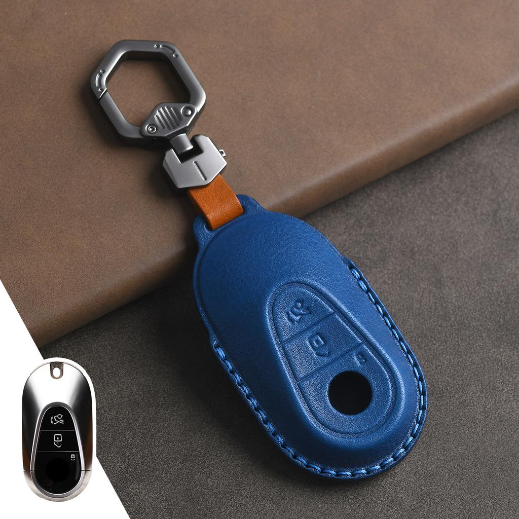 Suitable for Mercedes-Benz Car Key Cover C-class C260l C200 S450l Leather Buckle