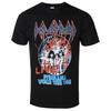 Def Leppard Lightning Leopard Pattern Printed Classic Rock Band Tshirt In Street Hiphop Style Suitable For Both Unisex And Unisex