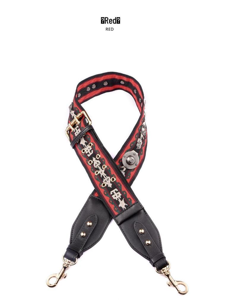 Ma Huang Shi Nastavitelný plátěný ramenní popruh crossbody taška doplněk - Podzimní/zimní kolekce, MHS-F-15