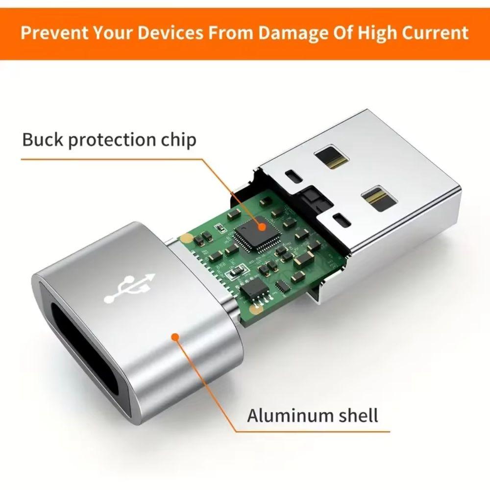 5pcs Portable OTG Data Adapter Mini USB Receiver Adapter USB Type C Adapter  Mobile Phone