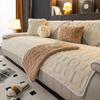 New Winter Plush Sofa Cushion Winter letters texture Style Warm Sofa Cushion Non Slip Modern Minimalist Sofa Cover Cloth Towels