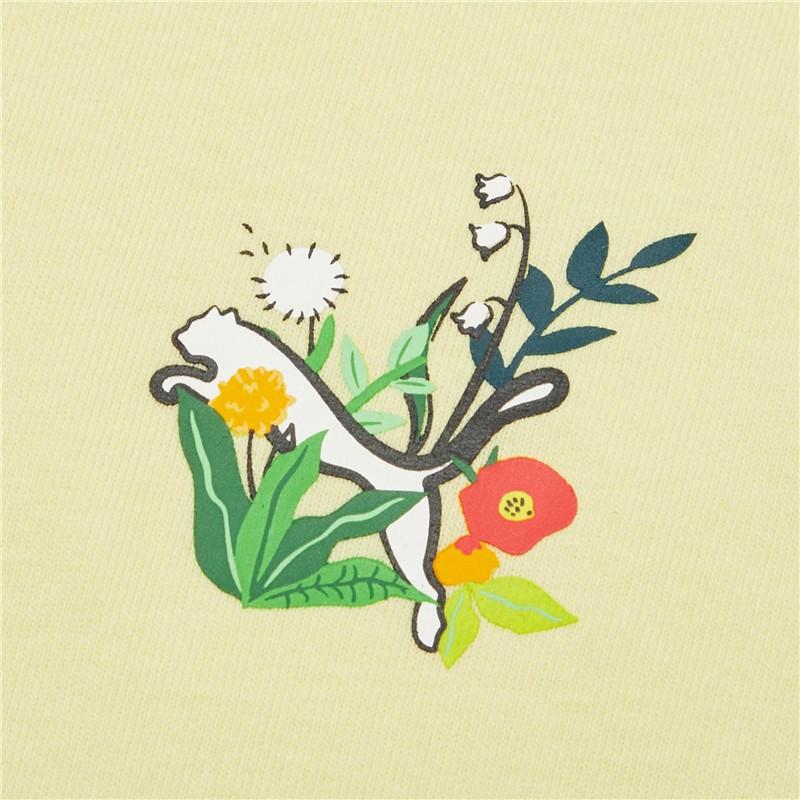 Puma X The Beast Collaboration American Vintage Dopamine Print Crew Neck Casual Loose Short Sleeve Drop Shoulder T-Shirt Women T-Shirts 533988-40