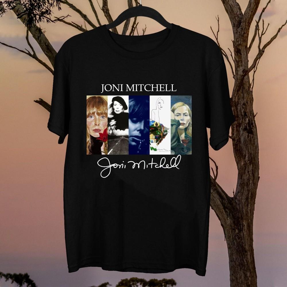 

Joni Mitchell Albums Legend Singer Shirt Classic Black Unisex S-2345XL LI479 Unisex T-Shirt XL