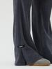 Beidipi Knit Cut-Out Bootcut Pants, Charcoal