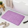Inyahome Soft Step Premium Memory Foam Bathroom Rug Super Absorbent Non Slip Machine Washable Quick Dry Bath Mat Bathroom Rug