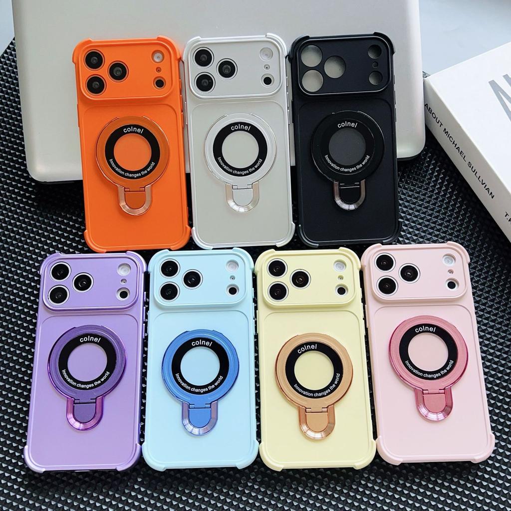 Applicable to iPhone17Pro mobile phone case, 17 large windows in seconds, Apple 16 magnetic suction bracket, four corners anti-drop shell