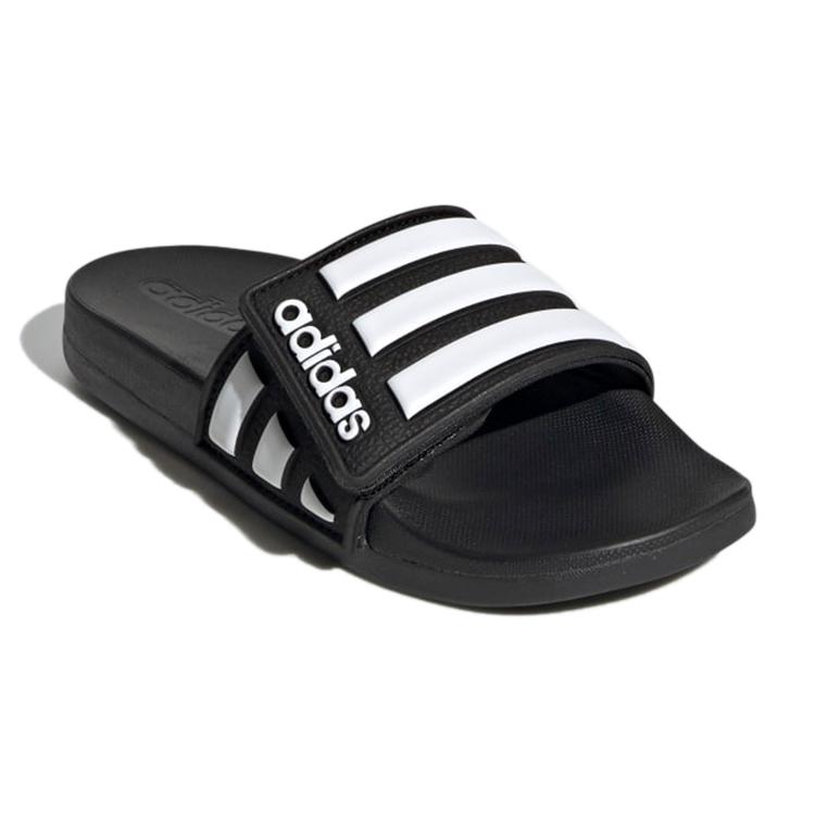 New Adidas Adilette Series Slippers Black White Kids' EG1879
