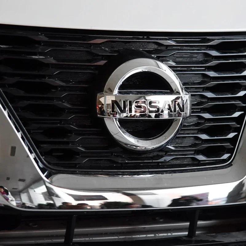 ABS for Nissan X-Trail Qashqai Tiida Teana Livina NP300 Sentra Altima Versa Car Front Hood Rear Emblem Trunk Badge Sticker
