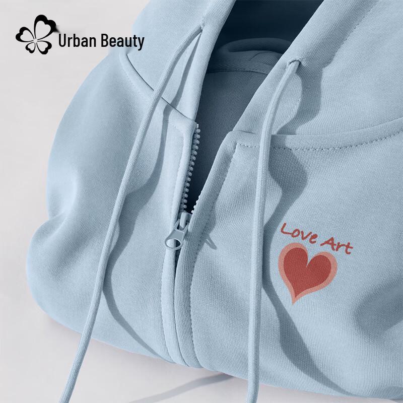 Dámská zkrácená mikina s kapucí na zip