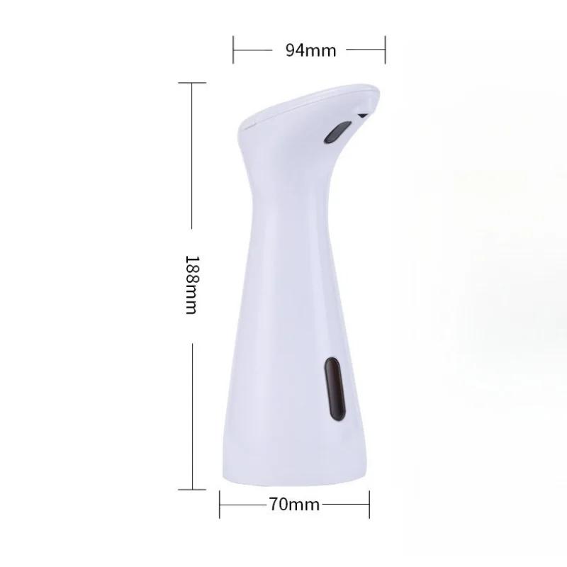 200ML  Automatic Soap Dispenser Battery White High Quality Abs Waterproof Hand Soap Sensor Bathroom Smart Wash Handpiece