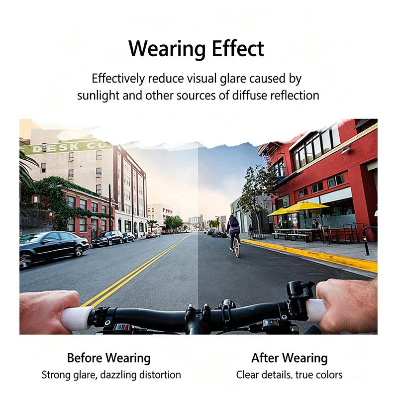 Unisex Radsportbrille, UV400 Polarisierte Sportbrille, Winddichte Einteilige Verspiegelte Brille für Radfahren, Laufen und Outdoor