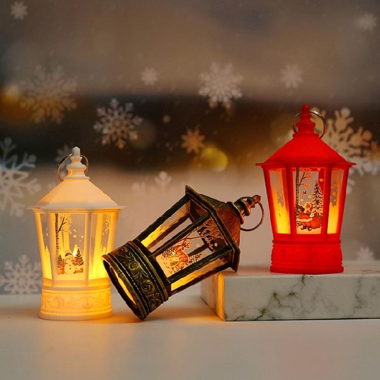 Christmas Lantern LED Lighted Holiday Hanging Home Decorations Family Gift