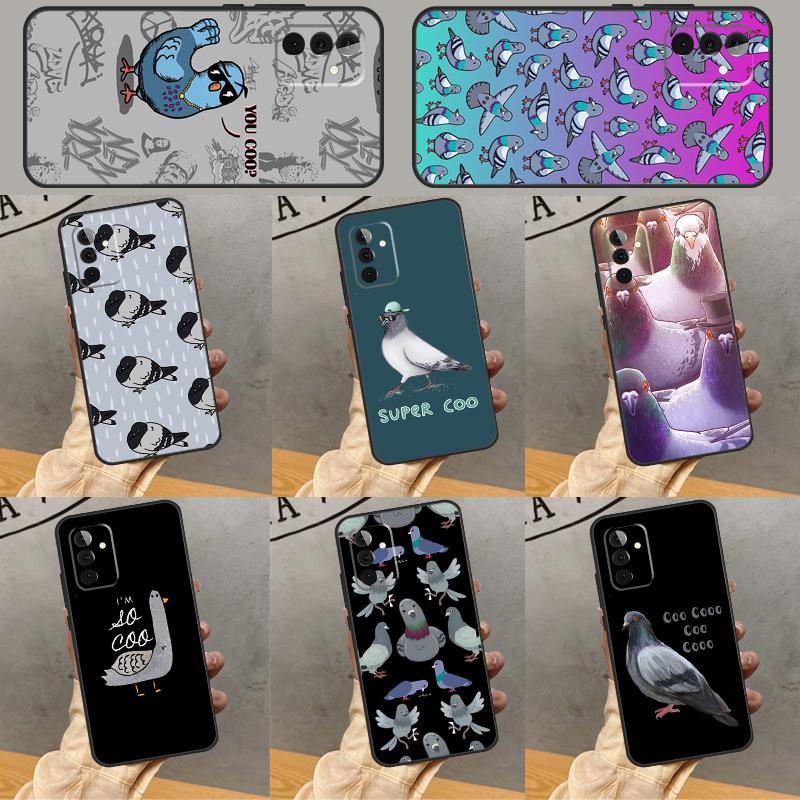 Pigeons Doves Bird Birds Flock Case For Samsung Galaxy A26 A54 A14 A36 A16 A33 A56 A15 A55 A53 A35 A22 A32 A52 A34 A05 A06