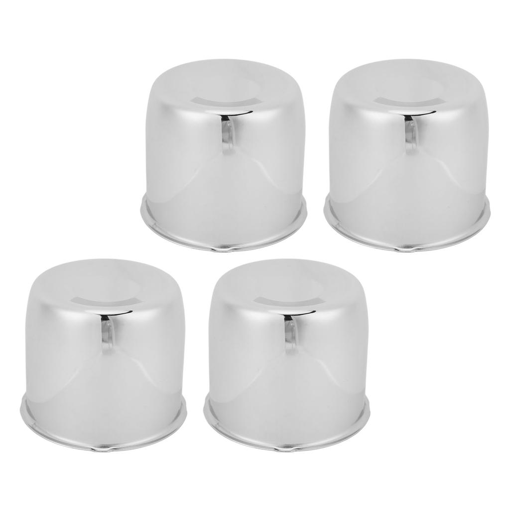 4 Stück 4,25 Zoll Radnabenkappen Kohlenstoffstahl Durchsteck-Radnabenkappenabdeckung für LKW Anhänger Wohnmobil SUV Räder Felgen